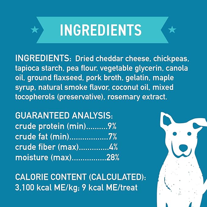 Cloud Star Wag More Bark Less Soft Chews Grain Free Dog Treats, Cheddar Cheese, 5 oz. Bag