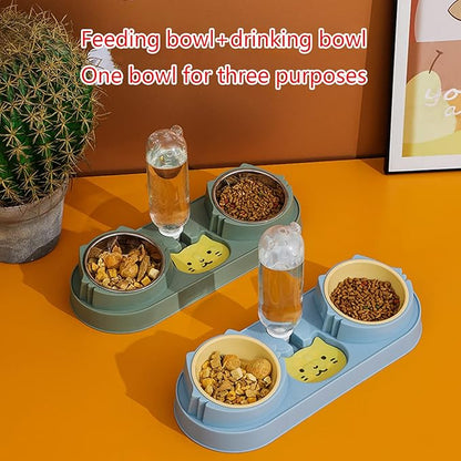 Pet Food Bowl Small Dog Feeder Water Feeding Dog Storage Anti-Skid Dogs Dishware Bowls for Food and Water Automatic