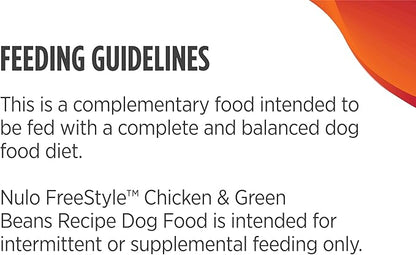 Nulo Freestyle Chicken & Green Beans in Broth Real Meat Dog Food Topper, 2.8 Ounce (Pack of 24)