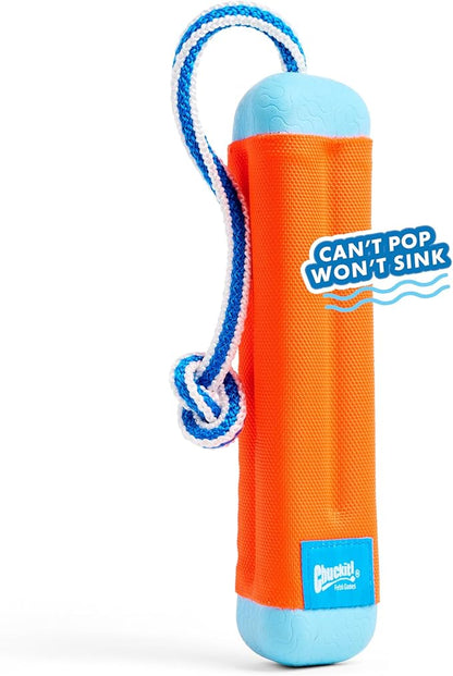 Chuckit! Amphibious Bumper Floating Fetch Dog Toy For Waterplay, Small For Dogs Up To 60 lb, 1.62"L x 8.5” H x 3.5" W, Assorted