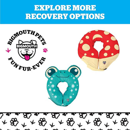 Rainbow Inflatable Dog Recovery Collar, Comfortable Cone Replacement for Pet Surgery, Protective Collars to Prevent Licking & Biting, Size Small