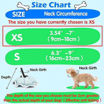 Soft Small Dog Cone Collar Alternative for Small Dogs(Puppy Yorkshire Puppy Chihuahua Pomeranian), Comfortable Dog Neck Recovery Cone, Adjustable Head Pillow Cone After Surgery to Stop Licking
