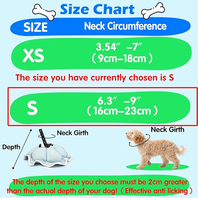 Soft Small Dog Cone Collar Alternative for Small Dogs(Adult Yorkshire Adult Chihuahua Pomeranian), Comfortable Dog Neck Recovery Cone, Adjustable Head Pillow Cone After Surgery to Stop Licking