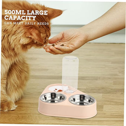 BESPORTBLE Automatic Dog Water Bowl Stainless Steel Pet Food Bowls Pet Feeding Bottle