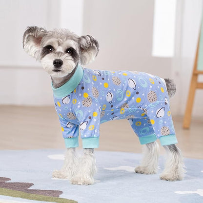 Dog Surgery Recovery Suit, Dog Onesie for Surgery Female Male Dogs, Dogs Pajamas Long Sleeve, Small Dogs Onesie, Abdominal Wound Bandages Surgical Suit, Cat Recovery Suit for Shedding Skin Disease