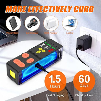 Dog Bark Deterrent Devices 2026 New Updated 4X Ultrasonic Anti Barking Device with 10 Modes & LED Light, 45ft Range Rechargeable Handheld Trainer for Dogs Humane Bark Control