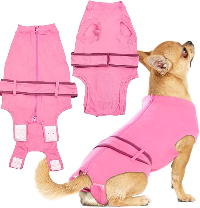 Dog Female Spay Recovery Suit Large Pink,Male Neuter Surgery Recovery Shirt,Pink L