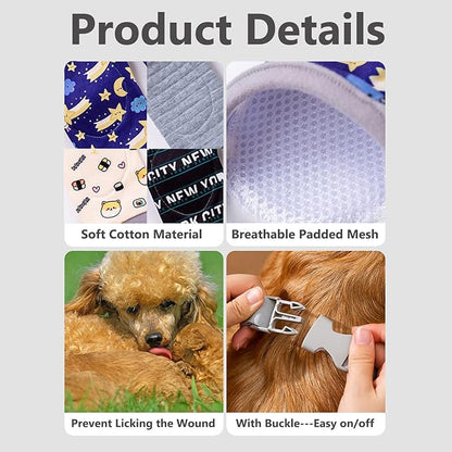 HDKUW Dog Front Leg Braces Recovery Sleeve, Pet Knee Brace Wounds Protector for Medium Large Dog Gray Grid 2XL