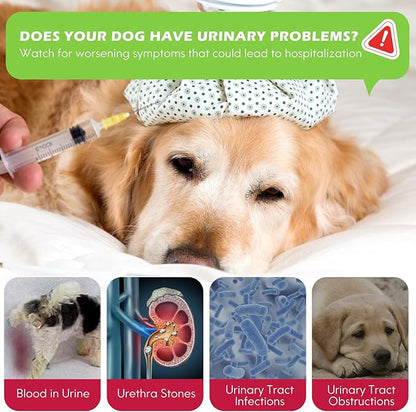 Dog UTI Treatment, Xsvseie Urinary Tract Drops for Dogs Natural Urinary Tract Infection Treatment Drops Natural Herbal Supplement with Cranberry Bladder Health for Dogs All Breeds