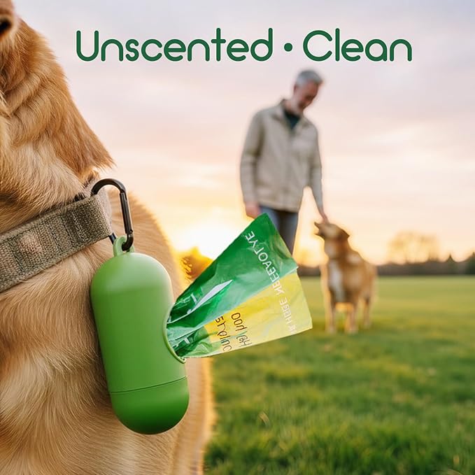 ATIFBOP Biodegradable Dog Poop Bags 360 Counts, Leak Proof and Extra Thick Doggy Poop Bags (Unscented)