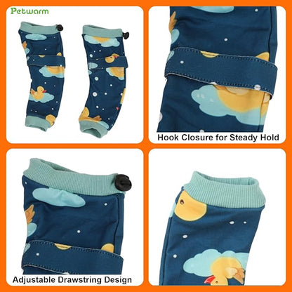 PetWarm Dog Recovery Sleeve 4pcs Set, Dog Leg Sleeve, Ideal for Comfort and Support During Pet Recovery, Suitable for Active or Support Recoverying Pet Use, Green, S
