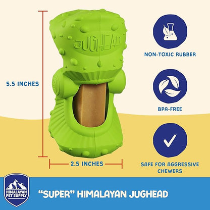 Himalayan Jughead Classic Dog Chew Holder - Holds Chews & Treats for Dogs, Slows Down Fast Chewers for Long Lasting Chews - Pair with Jughead Classic Insert, and Veggie Treats Like Carrots & Celery