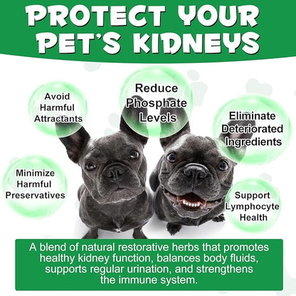 Kidney Support for Dogs, Dog Kidney Treatment Support Urinate Regularly, Strengthen Kidney Function,Increase Immunity, Herbal Supplement Supports Healthy Kidney Function- 60ml/2fl.oz