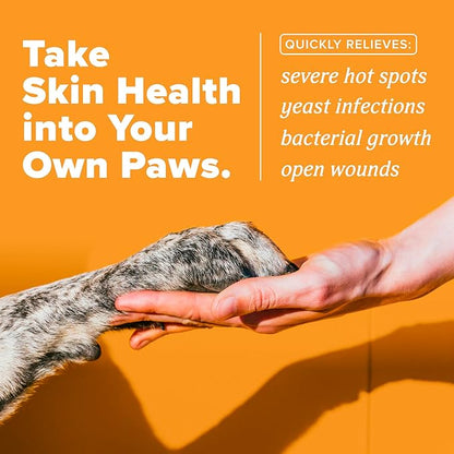 TropiClean HomeVet Medicated Cream, Hot Spot Treatment for Dogs, Fast Itch Relief, with Vet Strength Chlorhexidine & Hydrocortisone, USA Made, 2 Pack