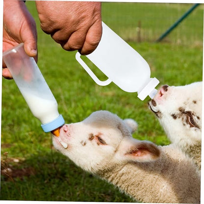 2pcs Calf Feeding Bottles Silicone Newborn Bottle for Dog Feeder for Puppy