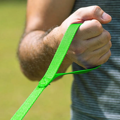Hi Kiss Dog/Puppy Obedience Recall Training Agility Lead - 15ft 20ft 30ft 50ft 100ft Training Leash - Great for Training, Play, Camping, or Backyard (100 Feet, Green)