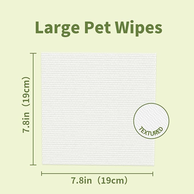 IMMHABI 100 Unscented Pet Wipes for Paws & Butt Plant Based Hypoallergenic Pets Cleansing & Deodorizing Anal Gland Hygienic Puppy Wipes for Dogs Face & Body Cat Wipes Cleaning Fur Doggie Wipes