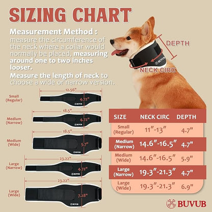 Dog Neck Brace Supports Pet's Necks with Intervertebral Disk Disease (IVDD) Cervical Vertebral Sprains Instability Neck Brace for Dog Pet Cervical Collar (Wide M)