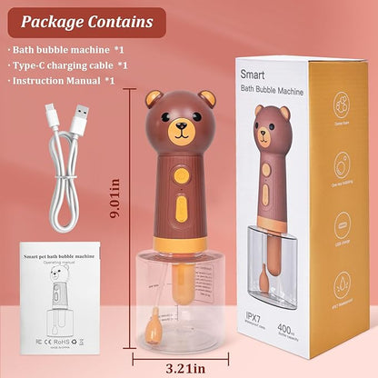 Katoggy Electric Foaming Shampoo Dispenser for Dog and Cat Bathing, Rechargeable Soap Dispenser for Pet Bathing, Bathroom, Kitchen Sink, Toilet Cleaning
