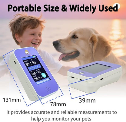 Veterinary Monitor: Pets Vital Signs of spo2,Pulse Rate,Temperature and Blood Pressure Monitoring Dog or cat Blood Pressure Color Touch Screen Monitor
