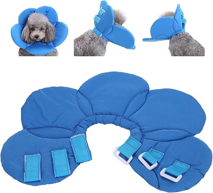 Dog Cone Collar, Wound Healing Protective Cone Surgery Recovery Collars Dog Donut Collar After Surgery Elizabethan Collar for Dogs Adjustable Soft Neck Cone for Small Pet (S)