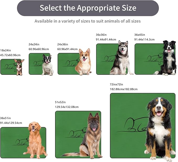 Washable Pee Pads for Dogs Reusable, 2 Pack 18"x24" Training Puppypads Absorbency Non-Slip & Leak-Proof for Pet Whelping Box Playpen Crate Sofa Bed Floors