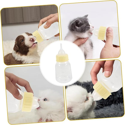 HANABASS Pet Nursing Bottle Kit for Puppies and Kittens Durable Feeding Bottle with Soft Nipple for Safe Drinking Small Animal Milk Feeder for Rabbits and Pets