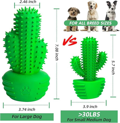 Pamlulu Dog Chew Toys Dog Toothbrush Stick Teeth Cleaning Brush Dental for Medium Large Dog, Puppy Christmas Easter Birthday Gifts, Outdoor Squeaky Toys for Aggressive Chewers Interactive Tough Toys