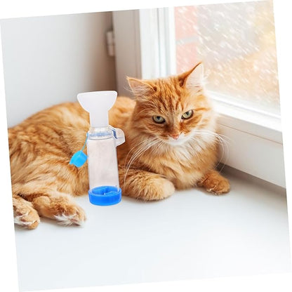 Handheld Pet Aerosol Spacer 35mm for Dog Cat Cough Treatment Easy to Use Comfortable Fit