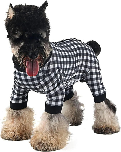 Dog Onesie for After Surgery Recovery Suit Pet Surgical Suit for Female Male Cone E-Collar Alternatives After Spay Abdominal Wounds Protector Dog Anti-Licking Onesie for Small Medium Dogs