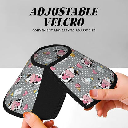 Flexible Dog Cones Cartoon Cow Character, Soft Dog Cone for Dogs After Surgery, Lightweight Alternative, Elizabethan Collar, Dogs Recovery Collar