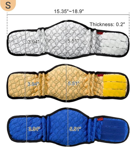 Mkono Male Dog Belly Band Wraps Washable Dog Diapers Male for Small and Medium Dogs (3 Pack), Waist 11.8 Inches to 14.6 Inches