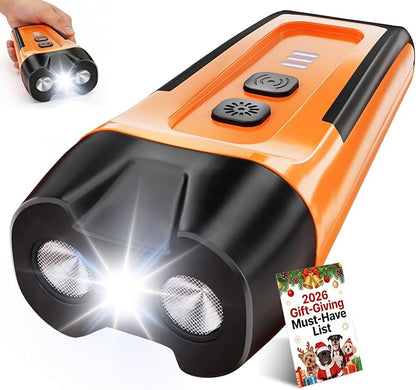 Dog Bark Deterrent Device 2X Anti Barking Device for Dogs, 4 Modes Stop Neighbors Dog Barks Control Indoor Outdoor Yard 50ft Range Compact Gentle Leader for Dogs Rechargeable Puppy Behavior Aids