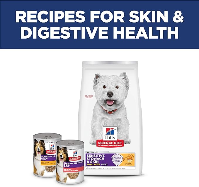Hill's Science Diet Adult Sensitive Stomach & Skin Small Bites Dry Dog Food, Chicken, 30 lb. Bag