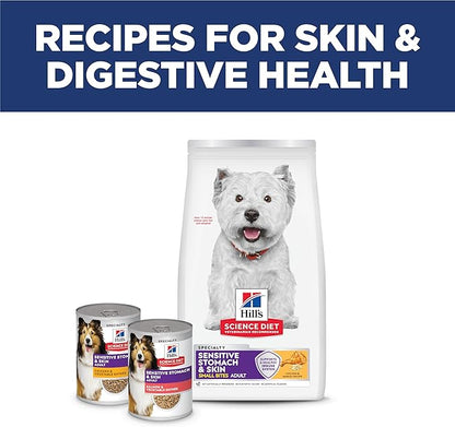Hill's Science Diet Adult Sensitive Stomach & Skin Small Bites Dry Dog Food, Chicken, 30 lb. Bag