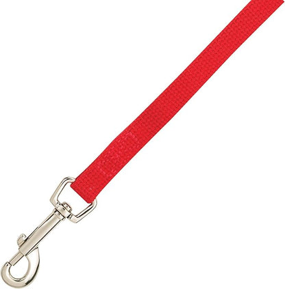Guardian Gear Cotton Web Dog Training Lead 20'x5/8", Red