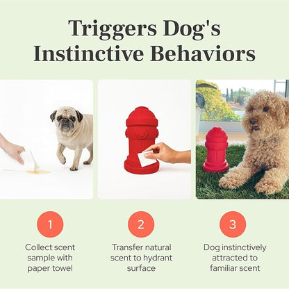 Small Dog Fire Hydrant 4x7 Silicone Soft Potty Training Aid for Small Breeds Under 10lbs Toy Breeds Indoor Outdoor Training Red