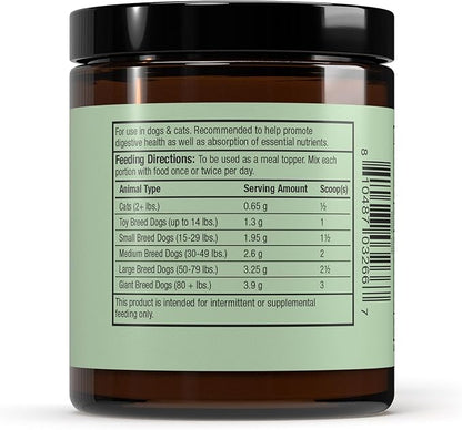 Dr. Mercola Bark & Whiskers Organic Fermented Superfoods - Nutrient-Rich Meal Topper for Dogs & Cats - with Antioxidants - Cheddar Flavor - USDA Organic - 60 Scoops