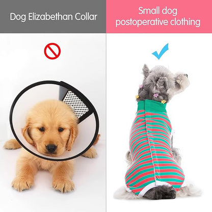Coppthinktu Dog Surgery Recovery Suit for Dogs Cat Dog Onesie, Dog Recovery Suit Female for Small Medium, Pet Surgical Neuter Post-Surgery Suit E-Collar Alternative Anti Licking Abdominal Wounds