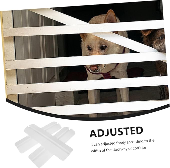 Kisangel 3pcs Indoor Pet Safety Gate Kick Pedal Versatile Guardrail Holder for Small Medium and Large Dogs Easy Installation Door Freestanding Gate Fence Parts