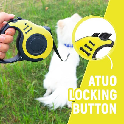 Retractable Dog Leash Automatic Telescopic Tractor Dog Tape, Pet Tape 10/16 FT Durable and Convenient, with Folding Bowl, Dispenser, Rubbish Bags, Suitable for Small and Medium Dogs