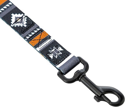 Wolfgang Heavy Duty Dog Leash, Pull-Tested for Walking & Training, NewMoon Print, Dual Handle Large