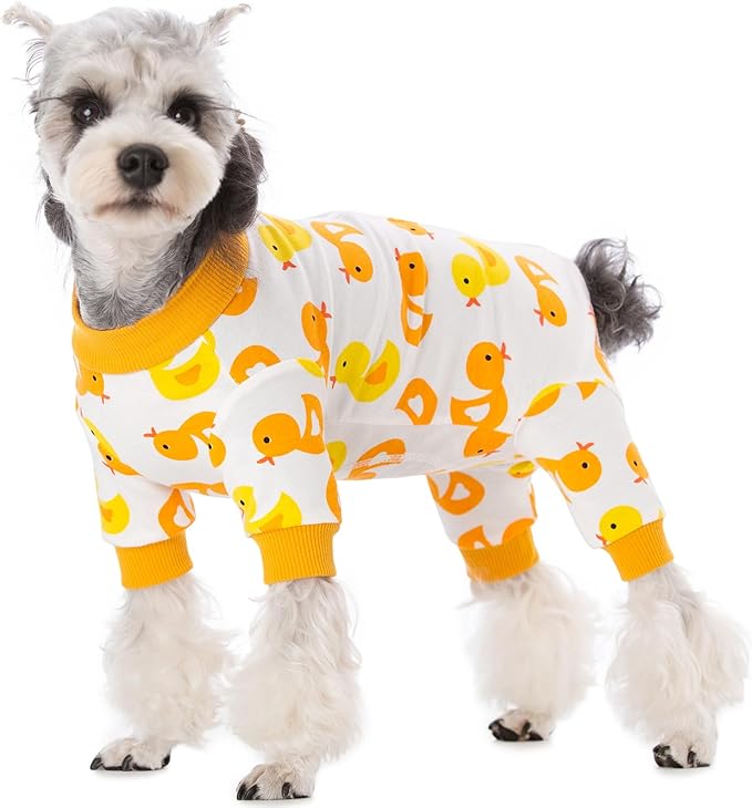 Dog Surgery Recovery Suit, Dog Onesie for Surgery Female Male Dogs, Dogs Pajamas Long Sleeve, Small Dogs Onesie, Abdominal Wound Bandages Surgical Suit, Cat Recovery Suit for Shedding Skin Disease