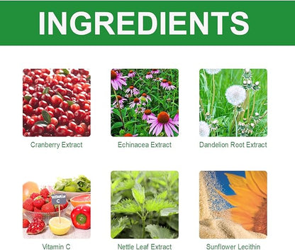 Cat & Dog Natural UTI Medicine, Cranberry Supplement for Dogs, Urinary Tract Infection Treatment Care Drops, Prevention Incontinence, Stones- Bladder Constipation Relief, Kidney Support for Pets