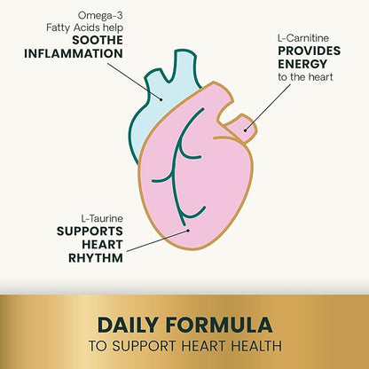 VetriScience Extra Strength Healthy Heart Chews, Vetri Cardio Supplement for Dogs, Cardio Support Supplement with Taurine, Carnitine, CoQ10, and Hawthorn, Chicken, 60 Count