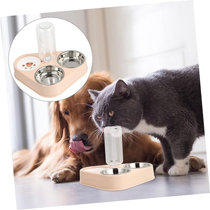 BESPORTBLE Automatic Dog Water Bowl Stainless Steel Pet Food Bowls Pet Feeding Bottle