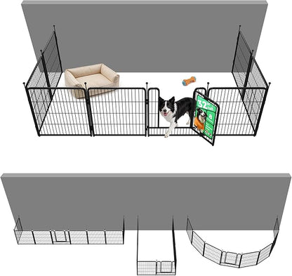 FXW Rollick Dog Playpen with Anchor Kit (Pack of 4) – 32 Inch 8-Panel Dog Pen for Medium & Large Dogs, Stable & Safe Indoor/Outdoor Play│Patented