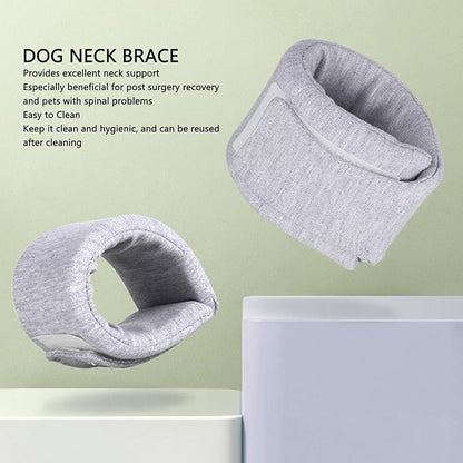 Small Dog Neck Brace, Adjustable Breathable Neck Cervical Cone Prevent Licking Protective Dogs Cone for Pets Dogs and Cats Post Surgery Dog Cervical Collar Neck Brace for Neck (S)