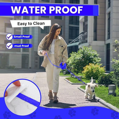 Waterproof Dog Leash 10ft, 16ft, 30ft, 50ft PVC Recall Long Line Dog Leash Beach Swimming Tracking Training Dogs Lead for Small, Medium and Large Dogs