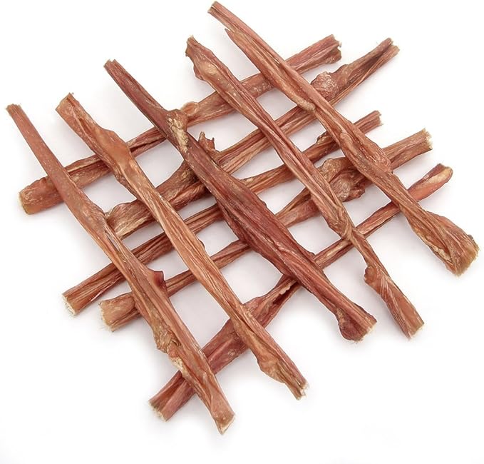 GigaBite Beef Esophagus Dog Treats - Natural Gullet Sticks for Dogs, High Protein Single Ingredient Dog Chews, Rawhide Free Dental Dog Treats for All Dog Breeds - Sticks (12 Inch), Pack of 10